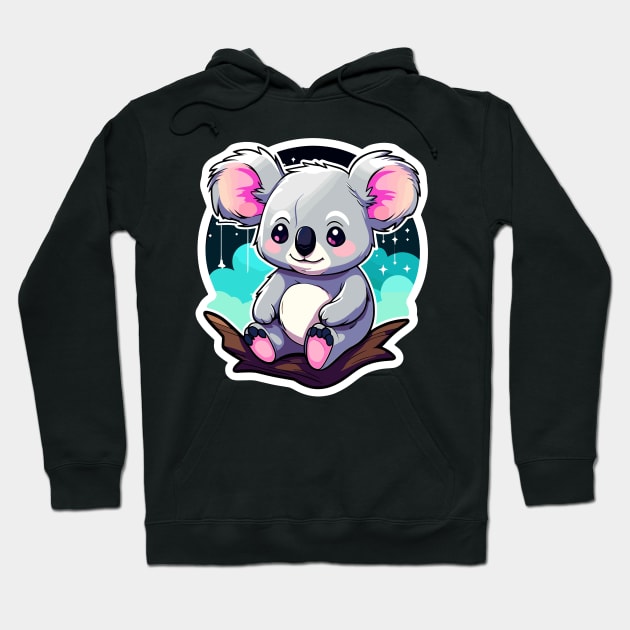 Koala Bear Illustration Hoodie by FluffigerSchuh